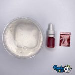 اسلایم شفاف اکلیلی قرمز