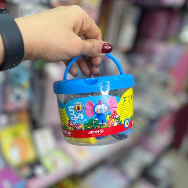 خمیر بازی ۵رنگ سطلی آریا
