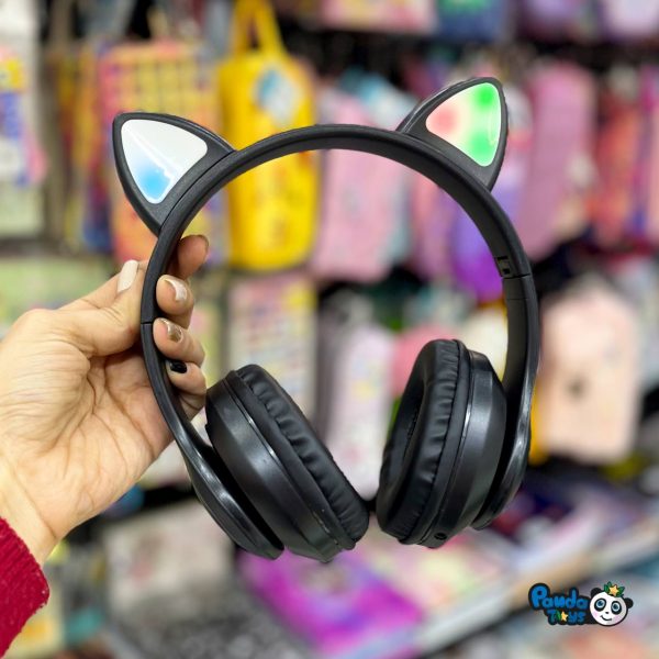 هدست چراغدار مشکی kT46