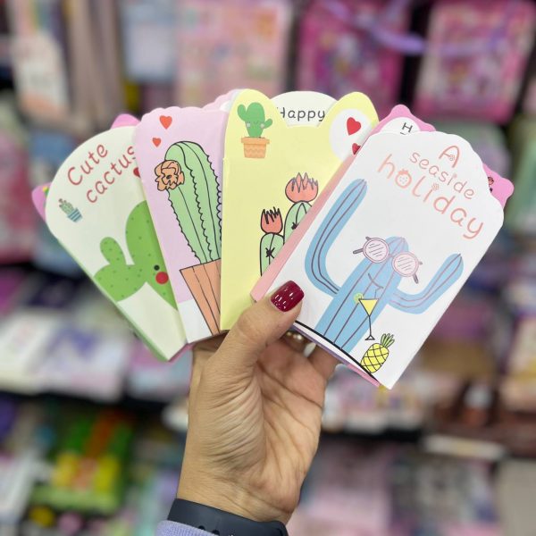 استیک نوت دفترچه ای کاکتوس