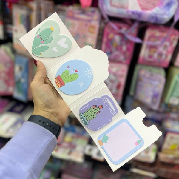 استیک نوت دفترچه ای کاکتوس