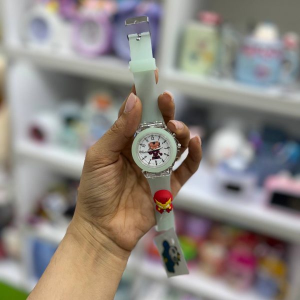 ساعت مچی چراغدار مردآهنی