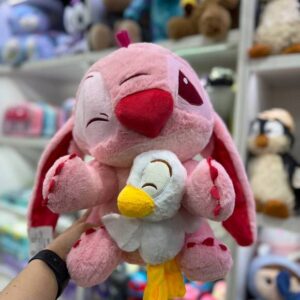 عروسک استیچ اردک به دست صورتی