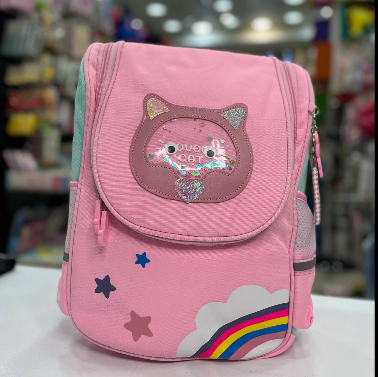 کوله پشتی گربه صورتی orginal