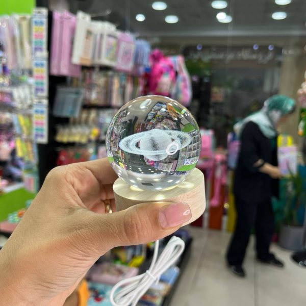 گوی شیشه ای کوچک طرح سیاره-۶ سانت - Image 2