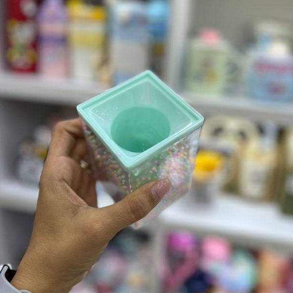جا قلمی رومیزی مربع سبز