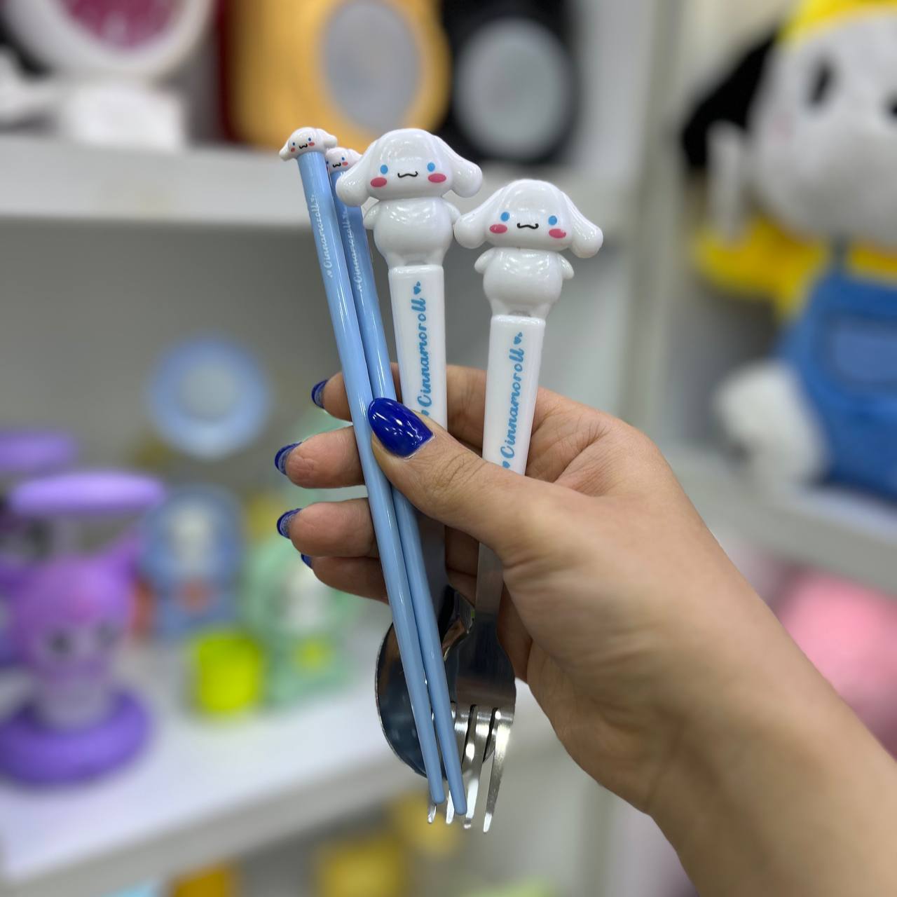 قاشق و چنگال چاپستیک دار سینامارول