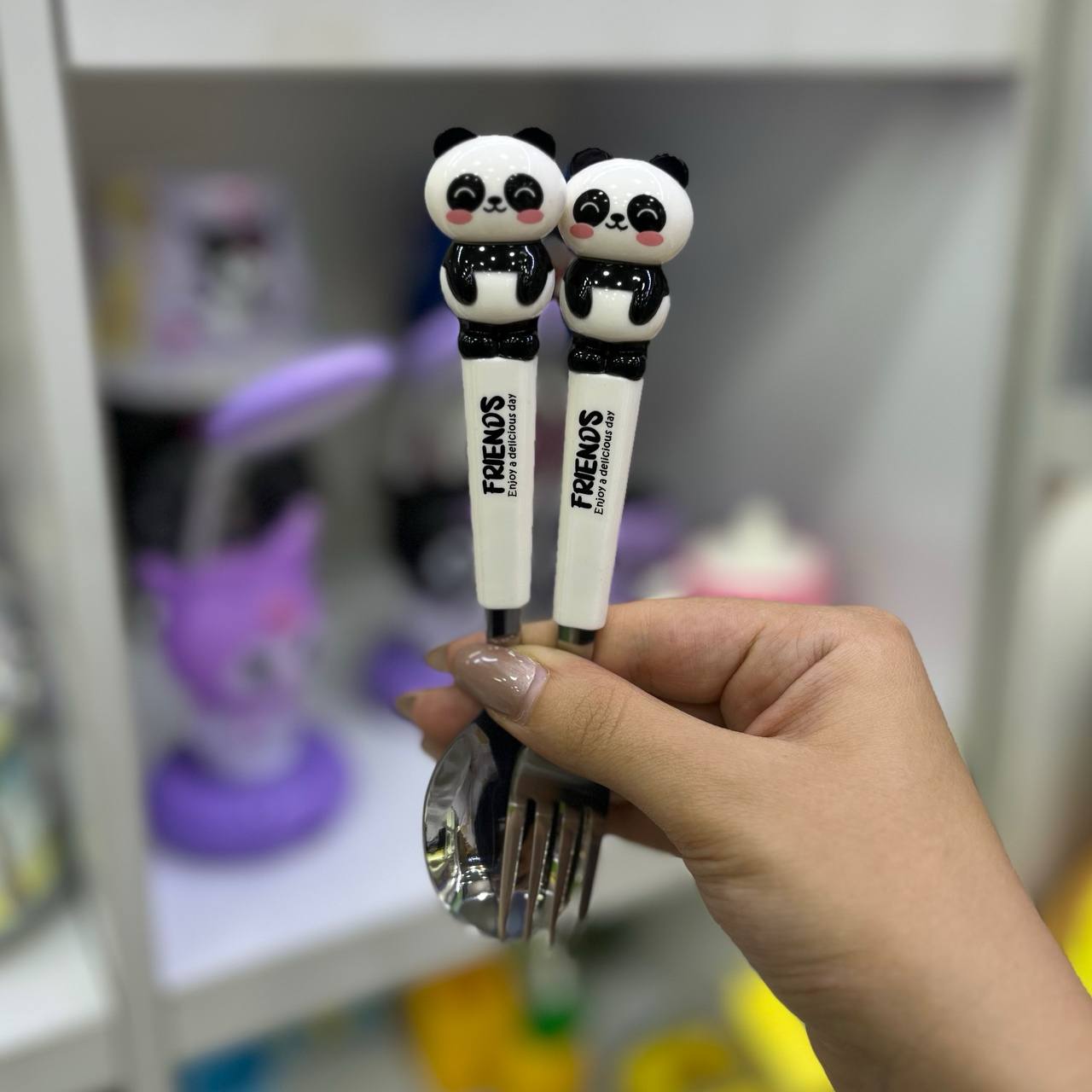 قاشق و چنگال friends پاندا