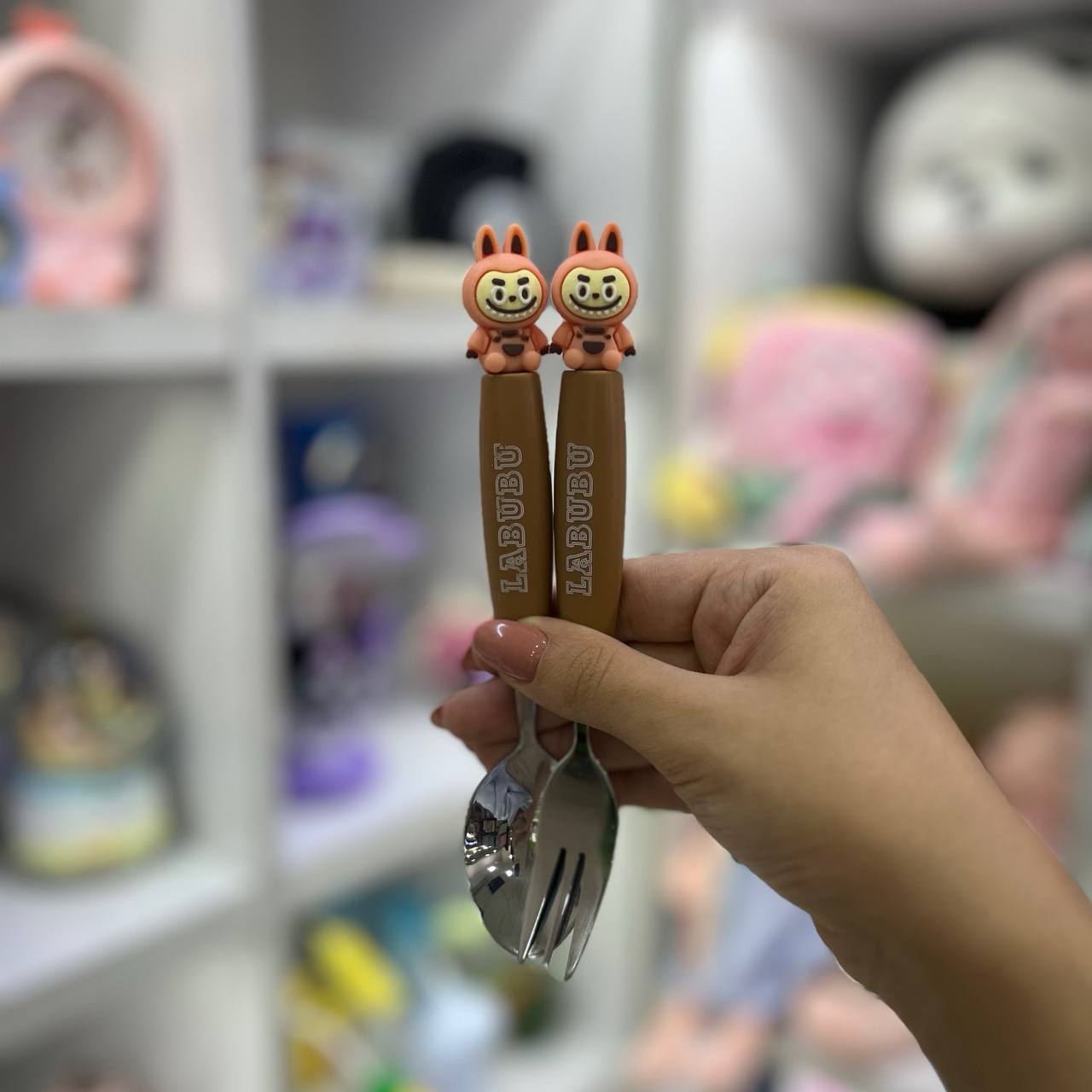 قاشق و چنگال sili لبوبو نارنجی