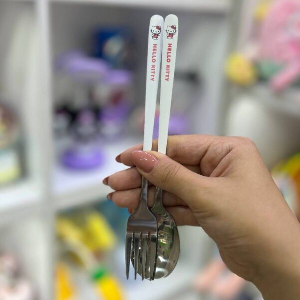 قاشق و چنگال استیل کیتی