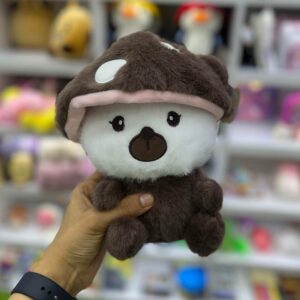 عروسک حیوانات قارچی کلاه قهوه ای