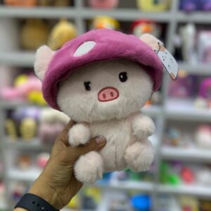 عروسک حیوانات قارچی کلاه صورتی